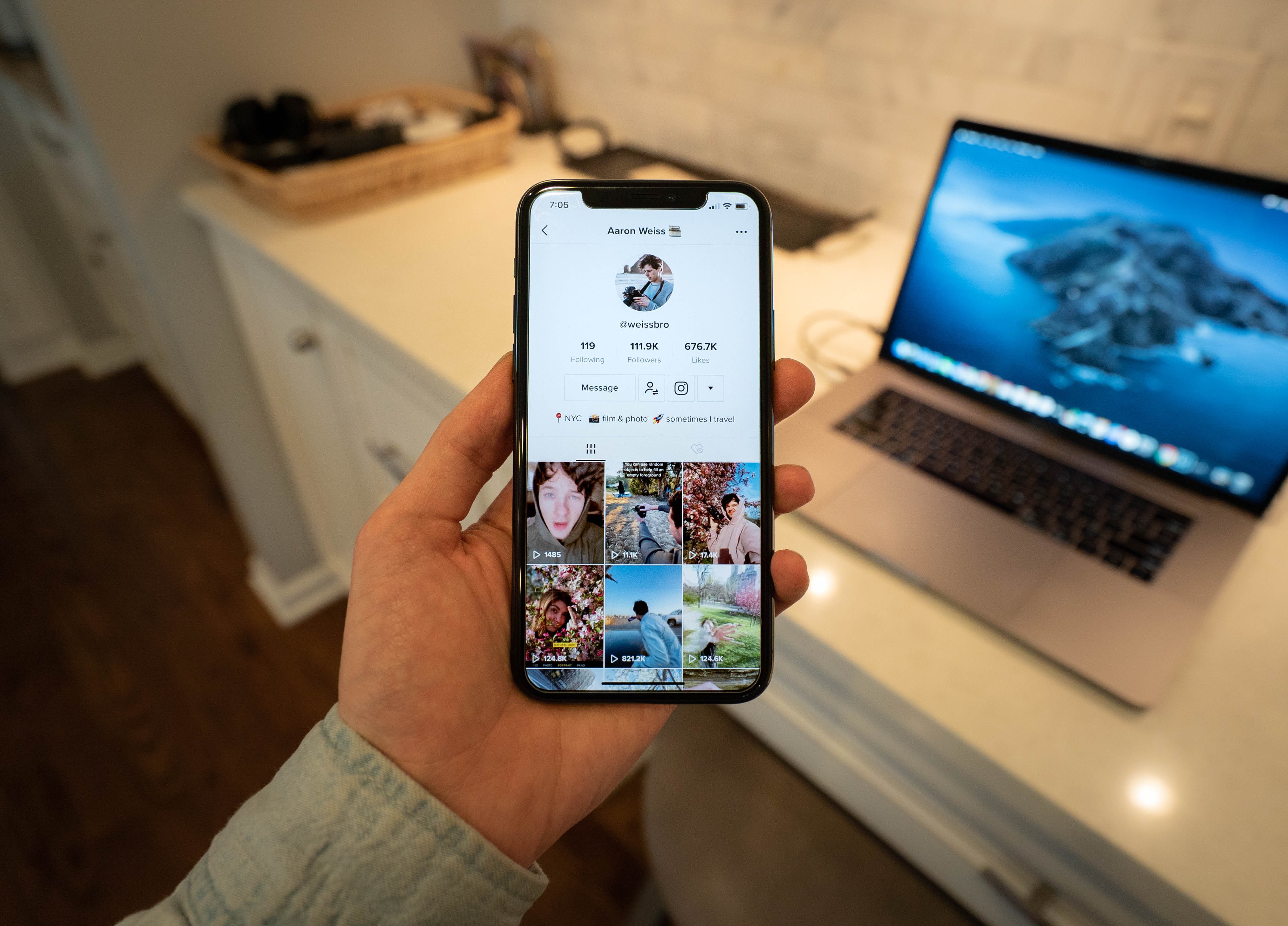 social media app TikTok Profilbeispiel