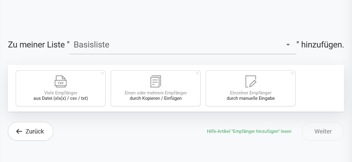 rapidmail_kontakte importieren